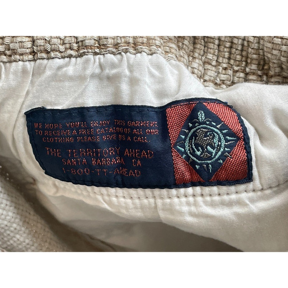 The Territory Ahead Men's Textured Cotton Shorts Sz XXL Drawstring Outdoor Beach - Picture 8 of 10